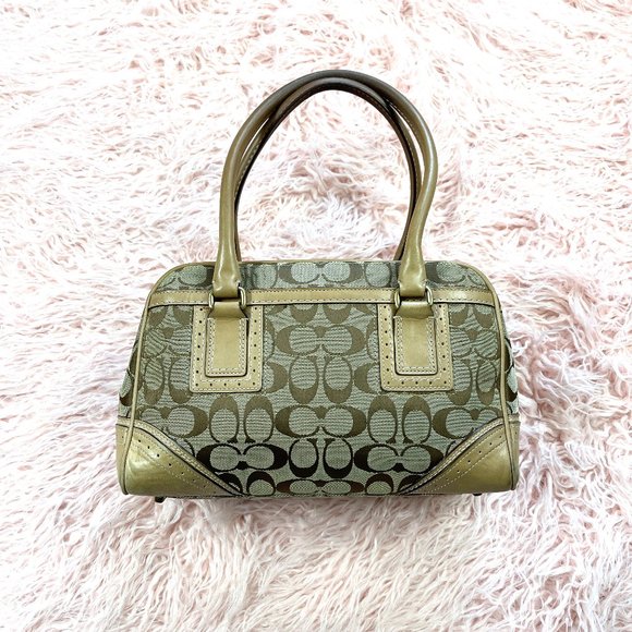 Coach Monogram canvas/leather satchel j067110532 - Picture 9 of 14